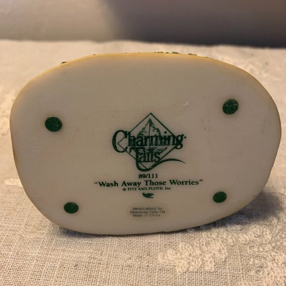 Fitz and Floyd Charming Tails "Wash Away Those Worries" Figurine 89/111 Retired - Picture 5 of 6